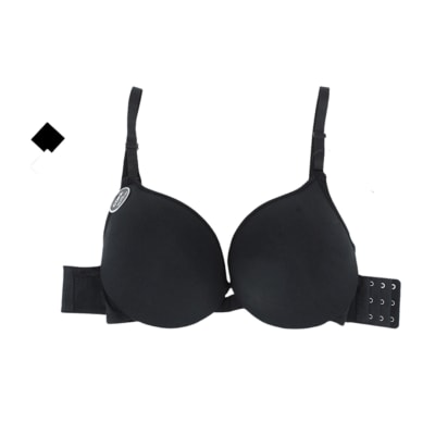 Sostén copa C premium con relleno en color negro - Pack 12 unidades