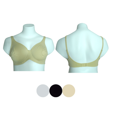 Sostén Copa C Y D Con Barba En Color Liso Para Mujer - Pack 12 Unidades