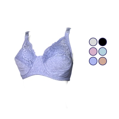 Sostén copa D con puntos y varilla sin relleno para mujer - Pack 12 unidades1