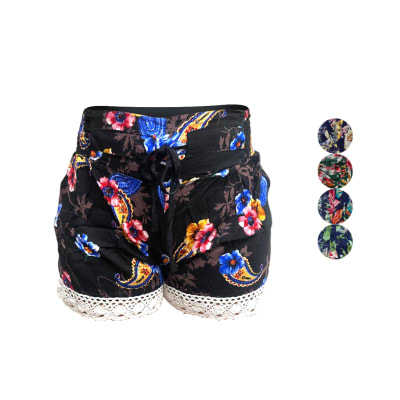 SHORT CORTO PARA MUJER PACK POR 12 UNIDADES