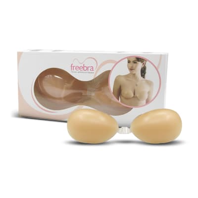 Sostén invisible de silicona sin tirantes transparente para mujer - Pack 6 unidades