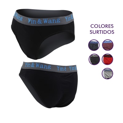 SLIPS DE HOMBRE COLORES SURTIDOS PACK 12 UNIDADES1
