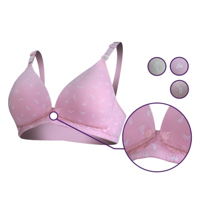 Sostén maternal copa C en algodón con botones delantero - Pack 12 unidades1
