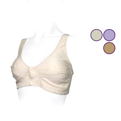 Sostén copa C maternal estampado con 2 botón sin barba - Pack 12 unidades1