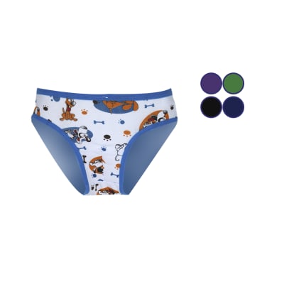 Zunga de algodón estampado de huesitos y perros para bebes - Pack 12 unidades1