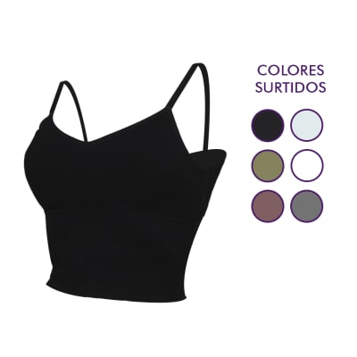 TOP CROP CON COPA  ELASTICADO PACK DE 12 UNIDADES1