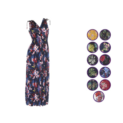 Vestidos manga corta con diseños flores surtidos para mujer - Pack 6 unidades