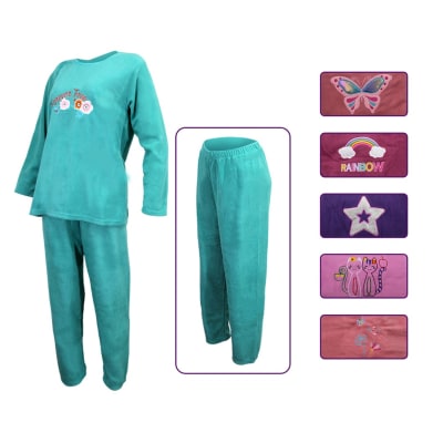 Pijama Conjunto 2 Piezas Pantalón Y Polerón Para Mujer - Pack 6 Unidades1