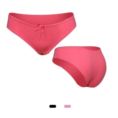 Bikini tela soft touch con poco encaje surtido para mujer - Pack 4 unidades
