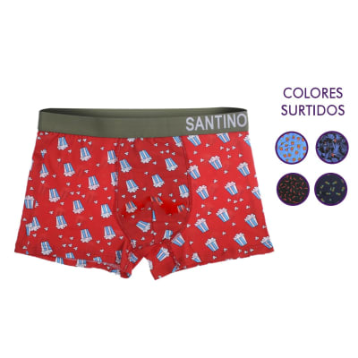 Bóxer corto de algodón diseños divertidos para hombre - Pack 12 Unidades1