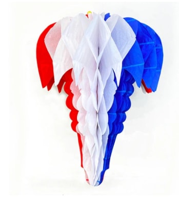 Adorno colgante para  Fiesta Patrias diseños trompo - Pack 1 Unidad