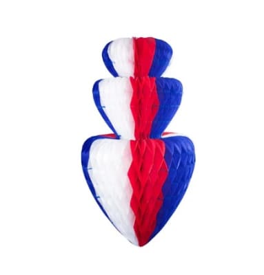 Adorno mediano colgante fiesta patrias diseño Trompo 3 niveles - Pack 1 Unidad