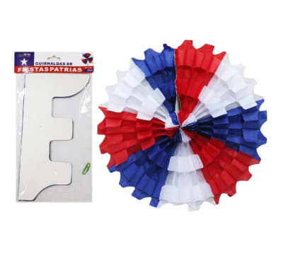 Adorno Grande Para Fiesta Patrias Diseño Redondo - Pack 1 Unidad