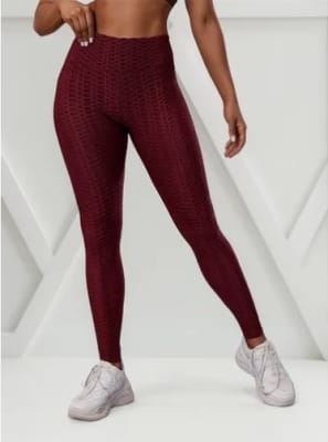 Calza De Confección Nacional Color Burdeo Para Mujer - Pack 1 Unidad1