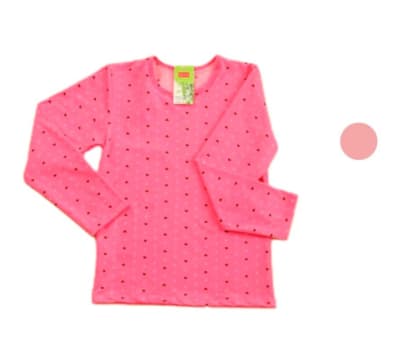 Camisetas de polar cuello redondo diseño mariposas para niñas - Pack 12 unidades1