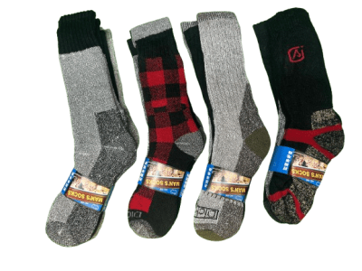 Calcetas extra larga de lana Cachemira surtidas para hombre - Pack 12 unidades