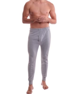 Calzoncillo largo algodón bossino color gris para hombre - Pack 12 unidades