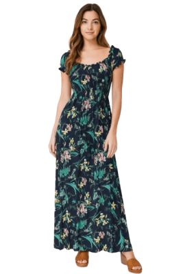 Vestidos largos con media manga diseños de verano mujer - Pack 3 unidades1