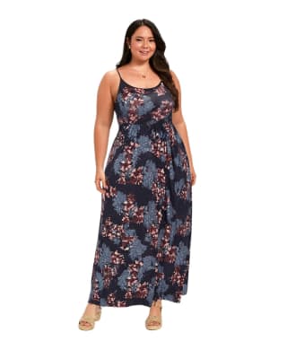 Vestidos largo floreado encaje y cierre en espalda para mujer - Pack 6 unidades