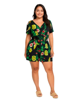 Enterito corto short elástico en cintura y tiras en pecho mujer - Pack 3 unidades