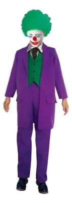 Disfraz infantil para Halloween guasón jocker para niños - Pack 1 unidad