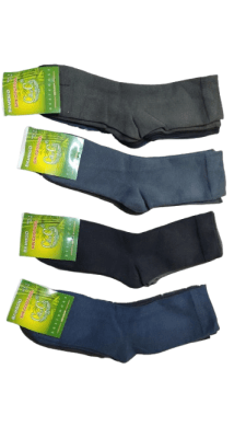 Calcetas sin costura  media cana de algodon para hombres - Pack 12 unidades