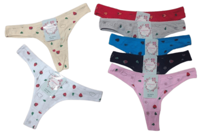 Colaless de algodón diseños frutillita para mujer - Pack 12 unidades1