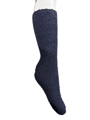 Calcetas extra largas de lana color azul marino para hombres - Pack 12 unidades
