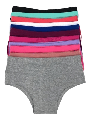 Pantaletas Algodón Peruano De Pretina Angosta Para Mujer Pack 12