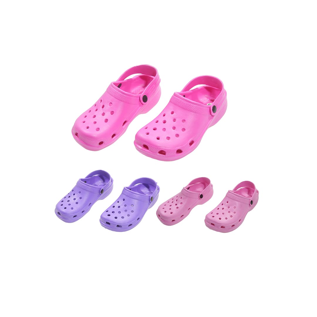 Pantuflas de goma eva en colores lisos para mujer Pack
