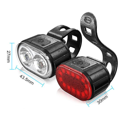 Luz pack delantera y trasera  USB Defensor1