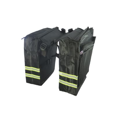 ALFORJA NEGRA CON REFLECTIVOS