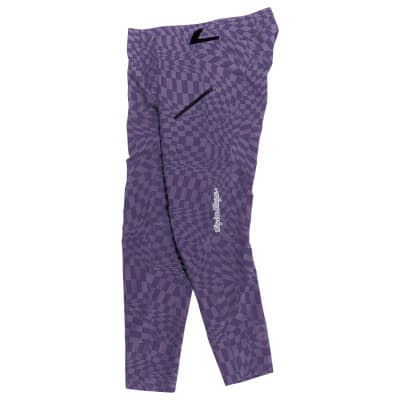 Women Lilium Pant Twisted Checkers Purple