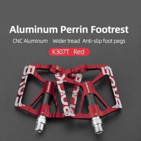 PEDALES DE ALUMINIO COLOR ROJO K307-RED2