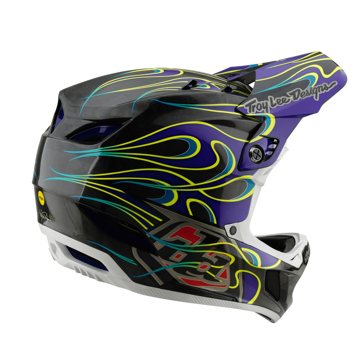 D4 Carbon Helmet Torched Black/Purple4