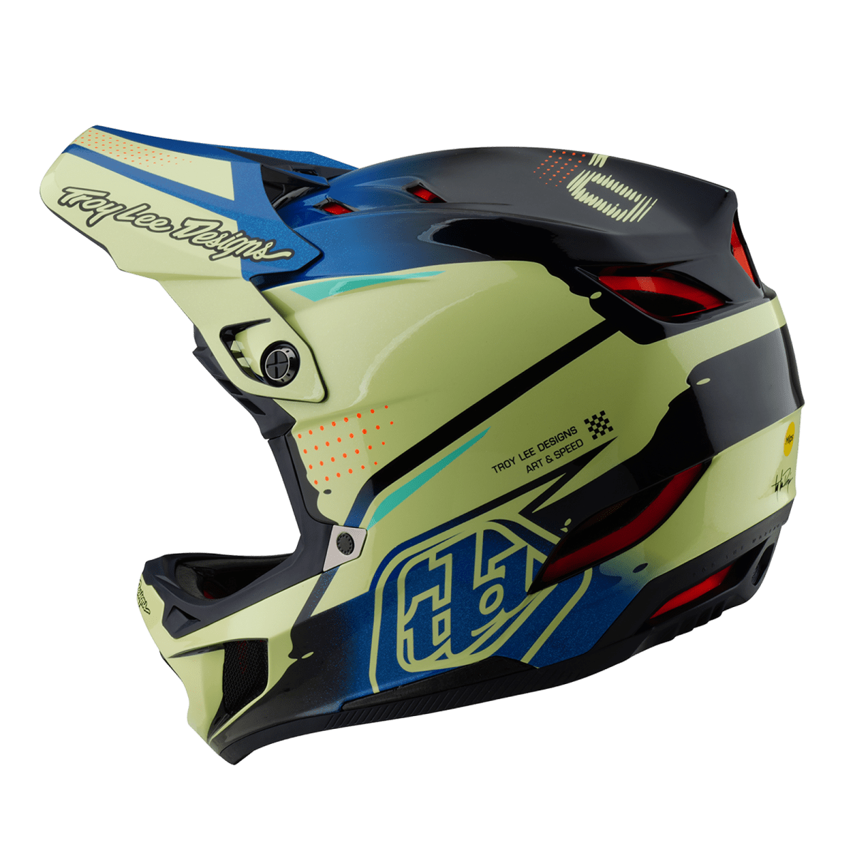 D4 Composite Helmet Drip Glo Yellow2