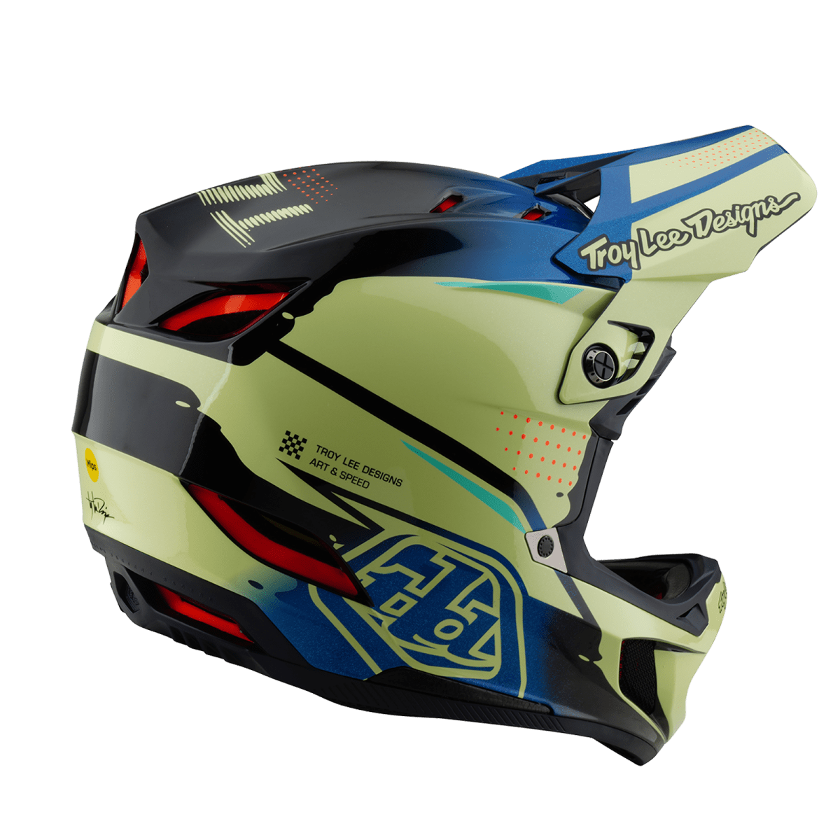 D4 Composite Helmet Drip Glo Yellow4