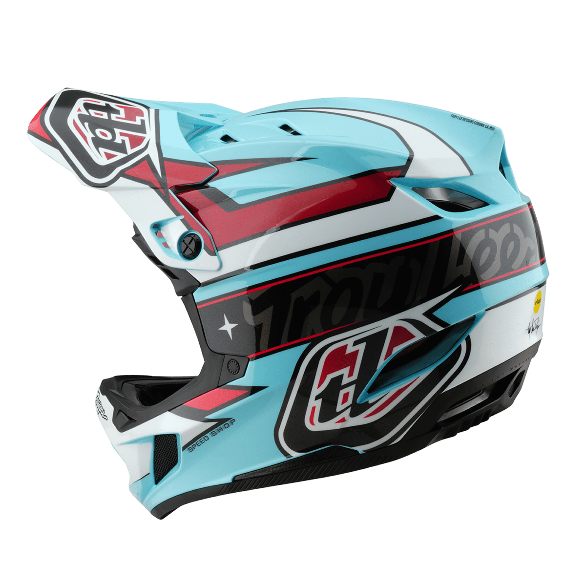 D4 Polyacrylite Helmet Linear Blue2