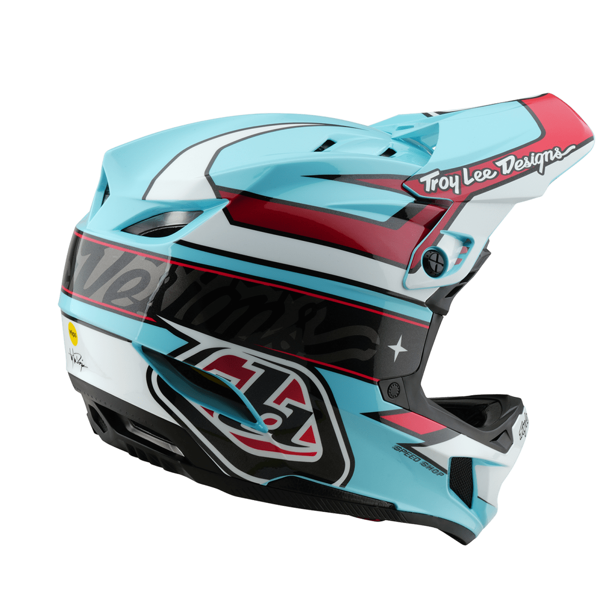 D4 Polyacrylite Helmet Linear Blue4