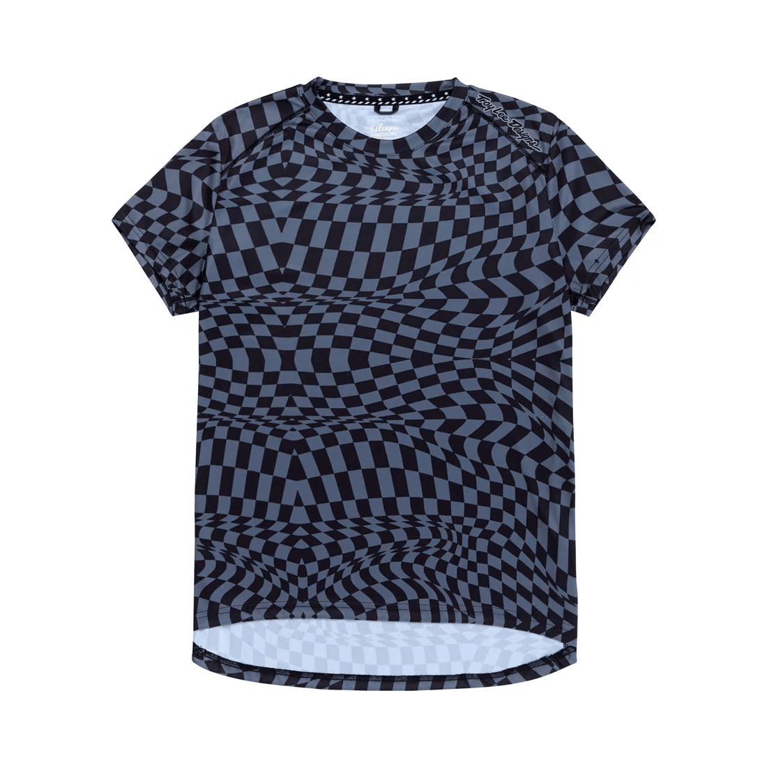 Womens Lilium SS Jersey Twisted Checkers Black1