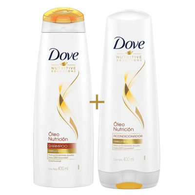 SHAMPOO DOVE 400ML+200ML ACONDICIONADOR OIL NUTRICION