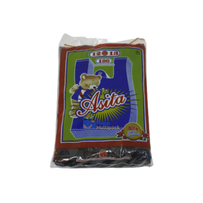 BOLSA ASITA 12 X 13 NEGRO 100 UND