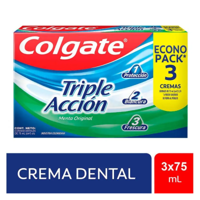 COLGATE TRIPLE ACCION 75ML TRIPACK