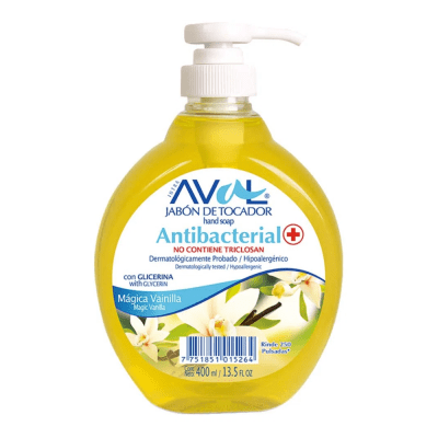 JABON LIQUIDO AVAL ANTIBACTERIAL 400ML VAINILLA