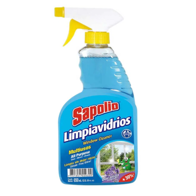 LIMPIAVIDRIOS SAPOLIO 650ML LAVANDA GATILLO