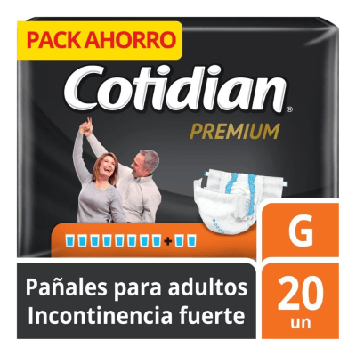 PAÑAL COTIDIAN PREMIUM (G/20UND) ADULTO