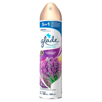 GLADE AEROSOL 400ML CAMPOS DE LAVANDA