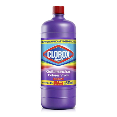CLOROX QUITAMANCHAS 580ML ROPA COLOR