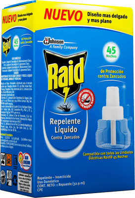 RAID 33ML REPELENTE LIQUIDO REPUESTO