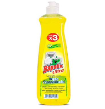 LAVAV LIQ SAPOLIO 300ML LIM0N FRASCO